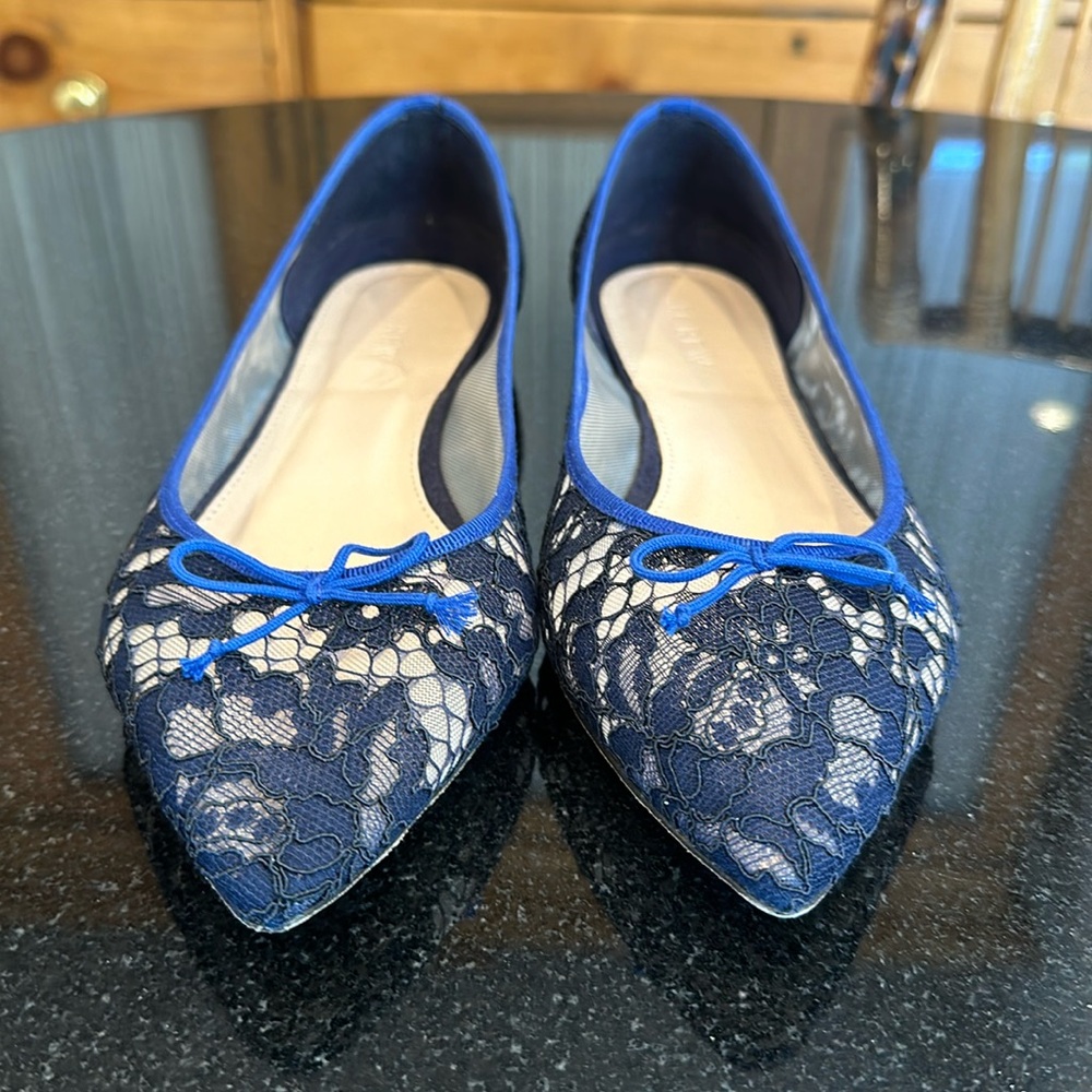 Jcrew Gemma Flats Lace Size 9.5 / 10